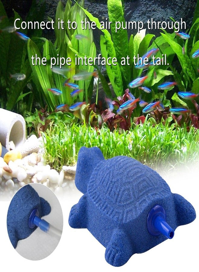 Peenbbop 2 PCS Turtle Aquarium Bubble Air Stone Professional Aquarium Aerator Fish Tank Aerator Turtle Air Stone Turtle Aquarium Accessories for Aquariums, Fish Tanks, Hydroponics(Blue) - Image 4